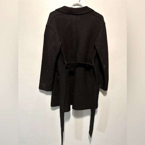 J.Crew Black Wool Blend tie waist no button cardigan sweater size XS - Picture 6 of 6